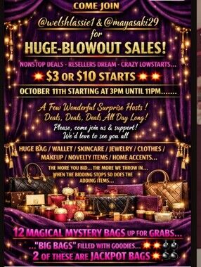 🎉🎉🎉   HUGE BLOWOUT SALE POSTER  🎉🎉🎉